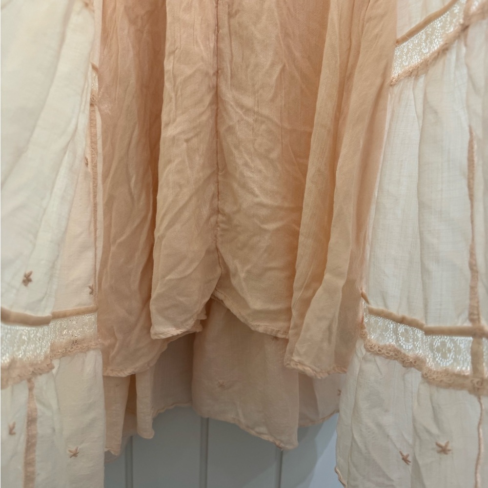 Free People Lily of The Valley Midi Dress - Peachy Keen - Xs - Picture 9 of 16